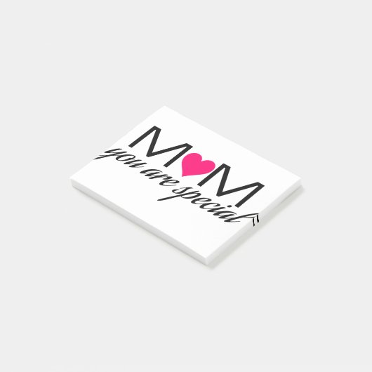 Mam je bent speciale advertentie. post-it® notes (Schuin)