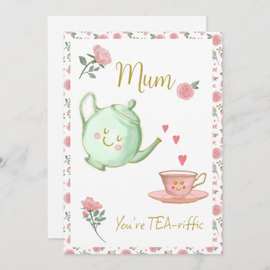 Mam, je bent thee-diffic kaart (Voorkant / Achterkant)