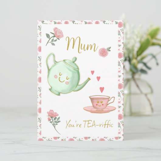 Mam, je bent thee-diffic kaart (Staand voorkant)