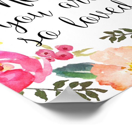 Mam, je bent zo geliefd als printen, Moederdag pos Poster (Hoek)