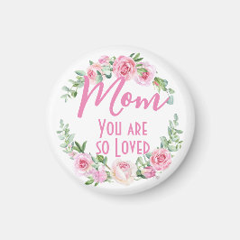 Mam Je bent zo geliefd Bloemenkrans Roos Magneet