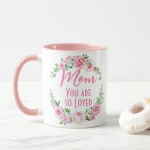 Mam Je bent zo geliefd Bloemenkrans Roos Mok