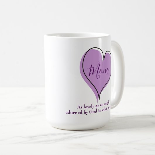 Mam, je bent zo mooi als een engel koffiemok (Voorkant rechts)