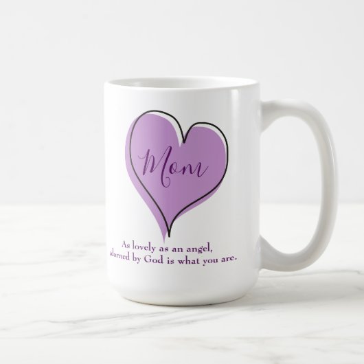 Mam, je bent zo mooi als een engel koffiemok (Rechts)