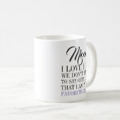 Mam je favoriete Moederdag koffie Mok (Voorkant rechts)