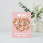 Mam, je hebt een Pizza mijn hart Feestdagenkaart (Staand voorkant)