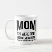 Mam Je was de juiste grappige Moederdag Mok (Links)