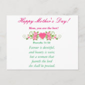 Mam, jij bent de beste! briefkaart (Voorkant)