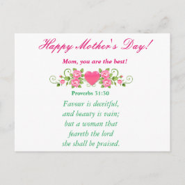 Mam, jij bent de beste! briefkaart