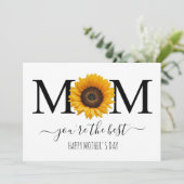 Mam, jij bent de beste Moederdag op maat Kaart (Staand voorkant)