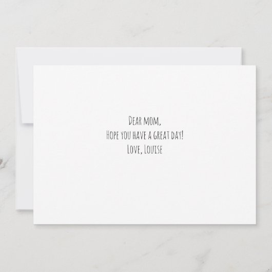 Mam, jij bent de beste Moederdag op maat Kaart (Achterkant)