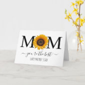 Mam, jij bent de beste Persoonlijke moederdag Kaart (Gele Bloem)