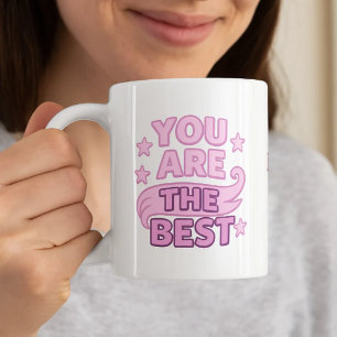 Mam, jij bent de beste roze paars koffiemok