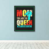 Mam, jij bent de koningin canvas afdruk (Insitu (Houten vloer))