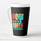 Mam, jij bent de koningin latte mok (Linkerhoek)