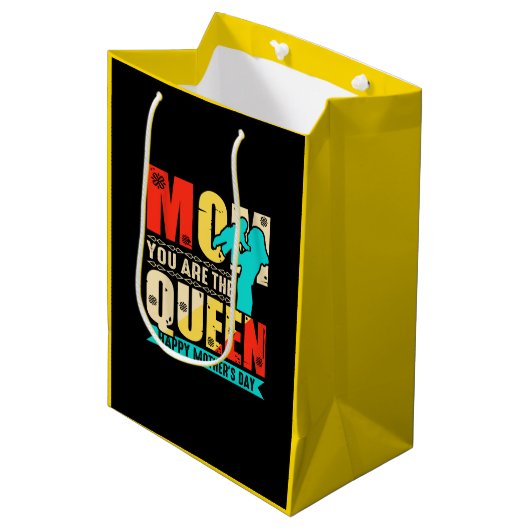 Mam, jij bent de koningin medium cadeauzakje (Voorkant Gekanteld)