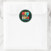 Mam, jij bent de koningin ronde sticker (Tas)