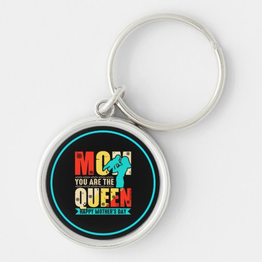 Mam, jij bent de koningin sleutelhanger (Voorkant)