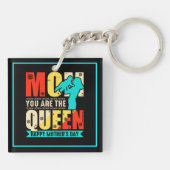 Mam, jij bent de koningin sleutelhanger (Achterkant)