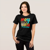 Mam, jij bent de koningin Tri-Blend shirt (Voorkant volledig)