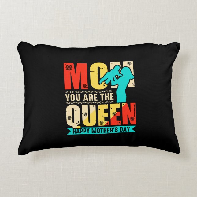 Mam, jij bent de Queen-67761 Accent Kussen (Voorkant)