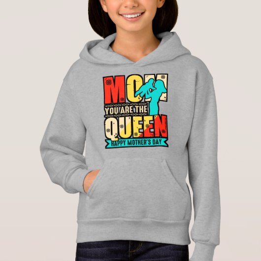 Mam jij bent de Queen-67761 Hoodie (Voorkant)