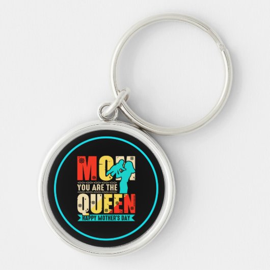 Mam, jij bent de Queen-67761 Sleutelhanger (Voorkant)