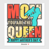 Mam, jij bent de Queen-67761 Sticker (Vel)