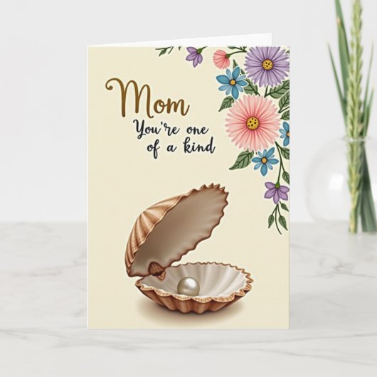 Mam Jij Bent Speciaal Parel Schelp Kaart (Voorkant)