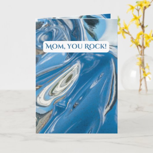 Mam, jij rock! Moederdag Kaart (Spreuken 31:26) (Gele Bloem)