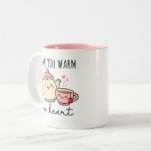 Mam, jij verwarmt mijn hart - Moederdag mok (Voorkant links)