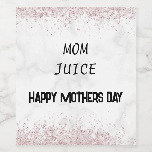 Mam Juice Wine Label Wijn Etiket (Enkel label)