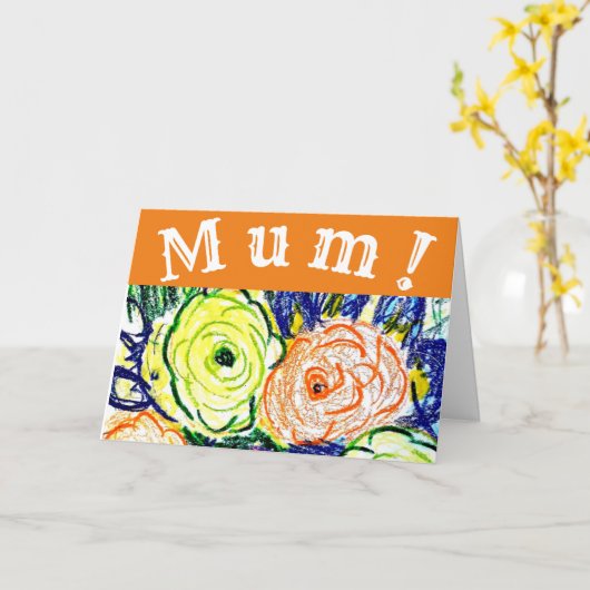 MAM! Kaart (Gele Bloem)