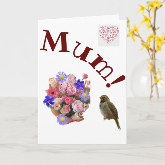 Mam! Kaart (Gele Bloem)