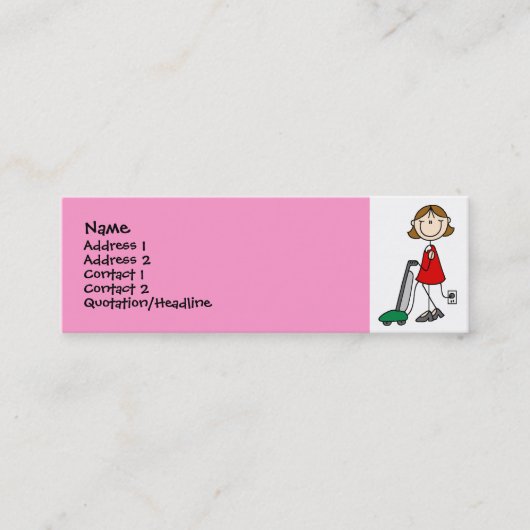 Mam-kaarten voor computergebruik contactkaartje (Voorkant)