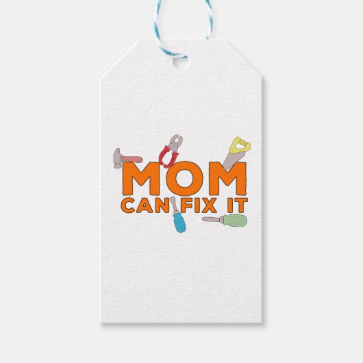 Mam kan het oplossen cadeaulabel (Voorkant)
