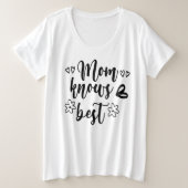 Mam kent best grote maat t-shirt (Design voorkant)