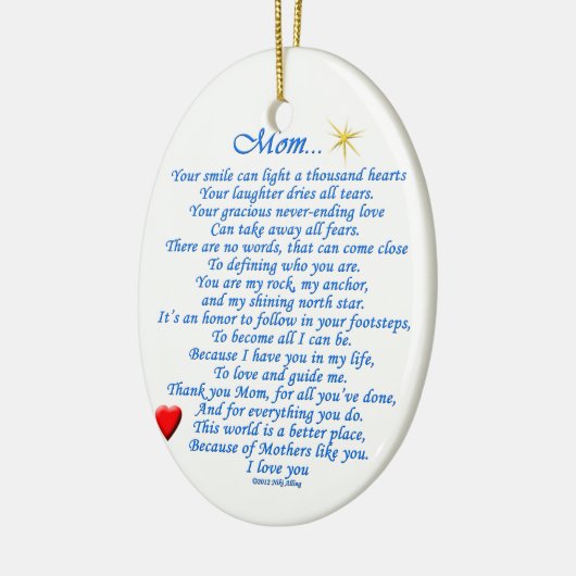 Mam... Keramisch Ornament (Links)