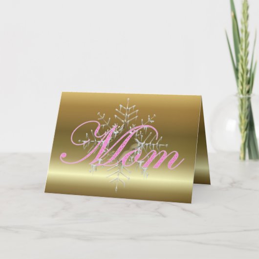 Mam kerstkaart feestdagen kaart (Voorkant)