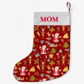 Mam kerststooking - Gepersonaliseerd stoppen Kleine Kerstsok (Achterkant)