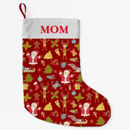 Mam kerststooking - Gepersonaliseerd stoppen Kleine Kerstsok