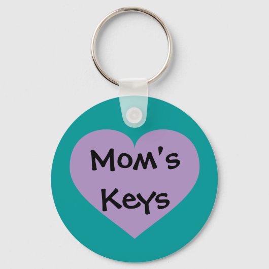 Mam Keys Lavender Heart Sleutelhanger (Voorkant)