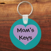 Mam Keys Lavender Heart Sleutelhanger (Voorkant)