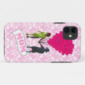 Mam, kinderen met hartvormige ballonnen Case-Mate iPhone case (Achterkant (horizontaal))