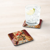 Mam Kisses Santa Claus Bier Onderzetter (Rechterzijde)