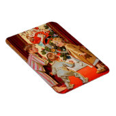 Mam Kisses Santa Claus Magneet (Rechterzijde)