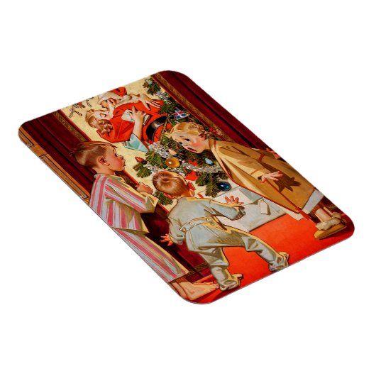 Mam Kisses Santa Claus Magneet (Rechterzijde)