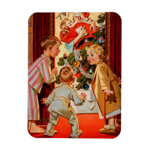 Mam Kisses Santa Claus Magneet