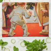 Mam Kisses Santa Claus Theedoek (Gevouwen)