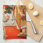 Mam Kisses Santa Claus Theedoek (Quarter Fold)